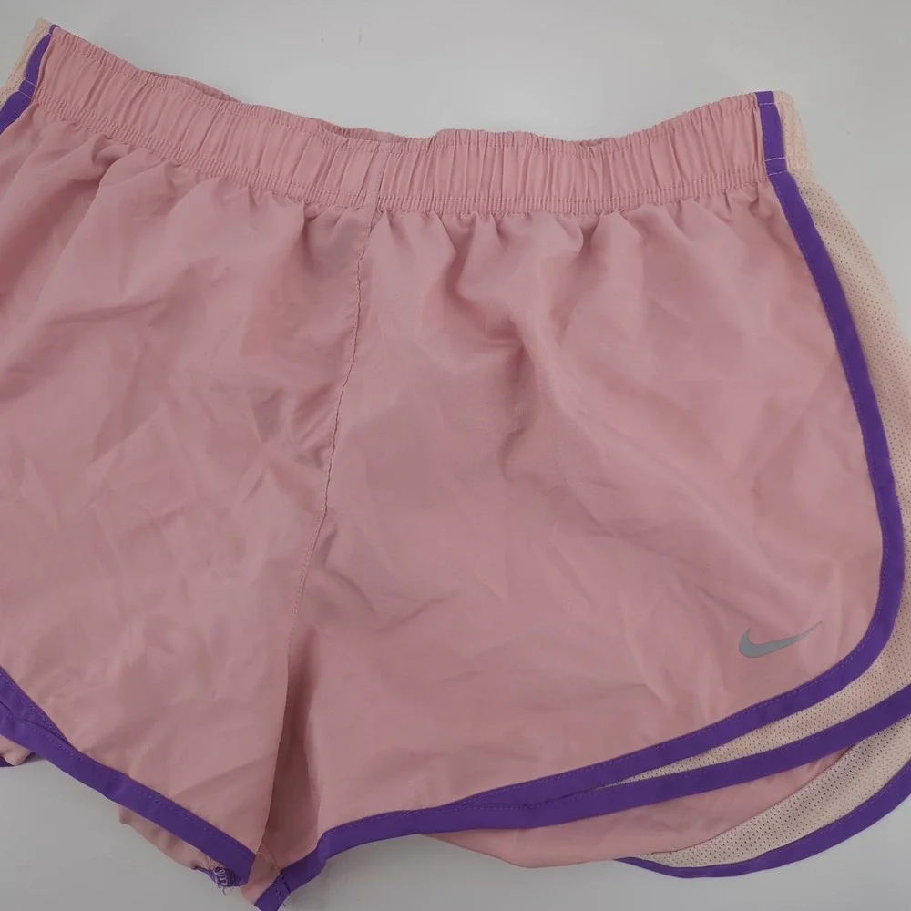 Nike Womens Running Shorts XL Pink DRI-FIT Athletic Workout Gym Performance‎